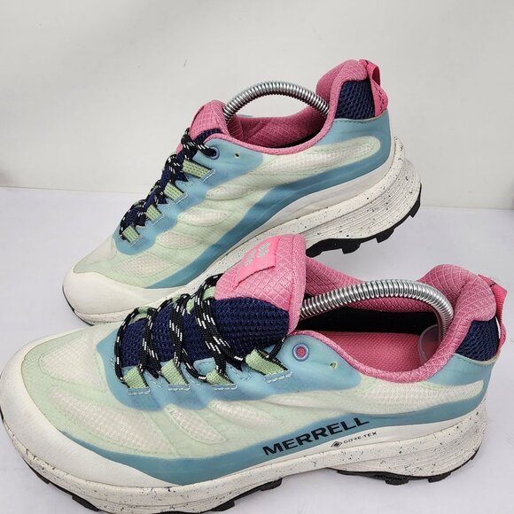 Merrell Sweaty Betty Moab Speed Gore-Tex Hiking Shoes Blue Smoke Womens Size 11 - Picture 7 of 11